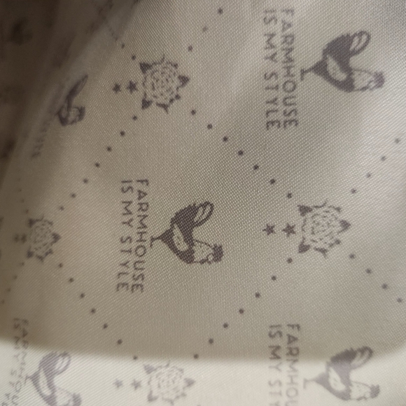 Chic Floral Tote Bag in Gray and‎ Orange - Picture 8 of 8